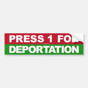 Press 1 för utvisning bildekal
