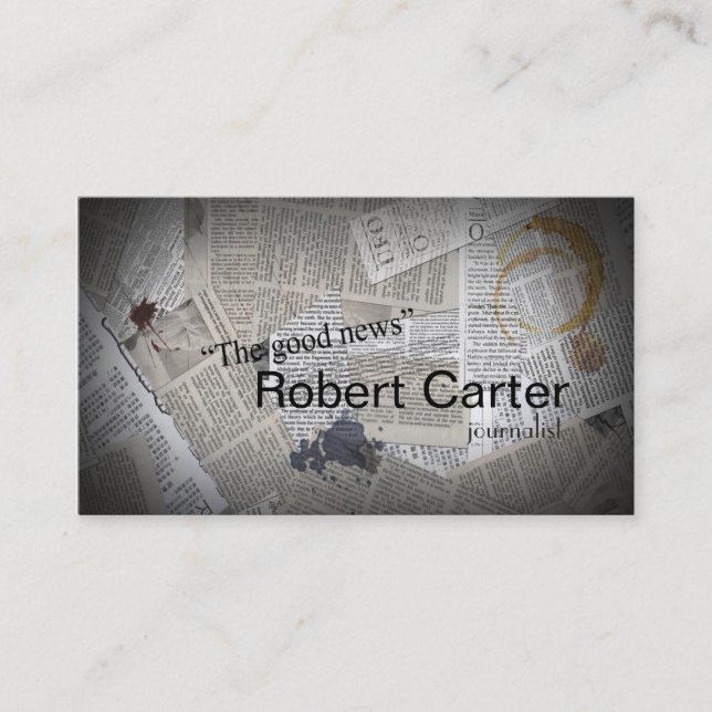 Press för Newsman för journalisttidningsPressman Visitkort (Framsida)