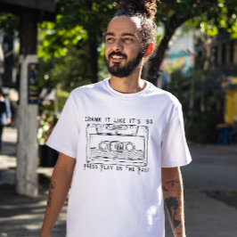 Press Play on the Past – 90s Stereo Soul Retro Cas T Shirt