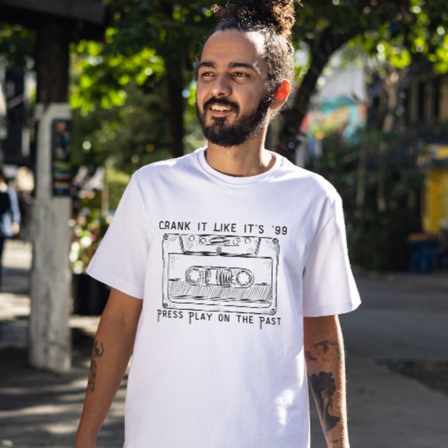 Press Play on the Past – 90s Stereo Soul Retro Cas T Shirt (Skapare uppladdad)