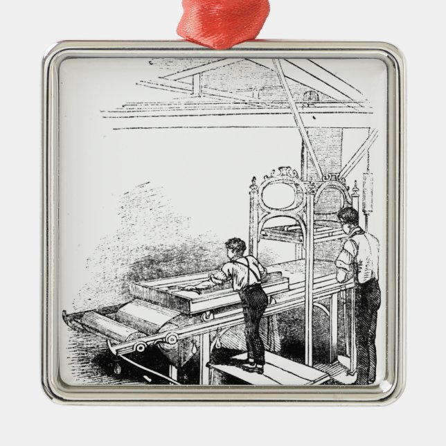 Press-printing Julgransprydnad Metall (Framsidan)