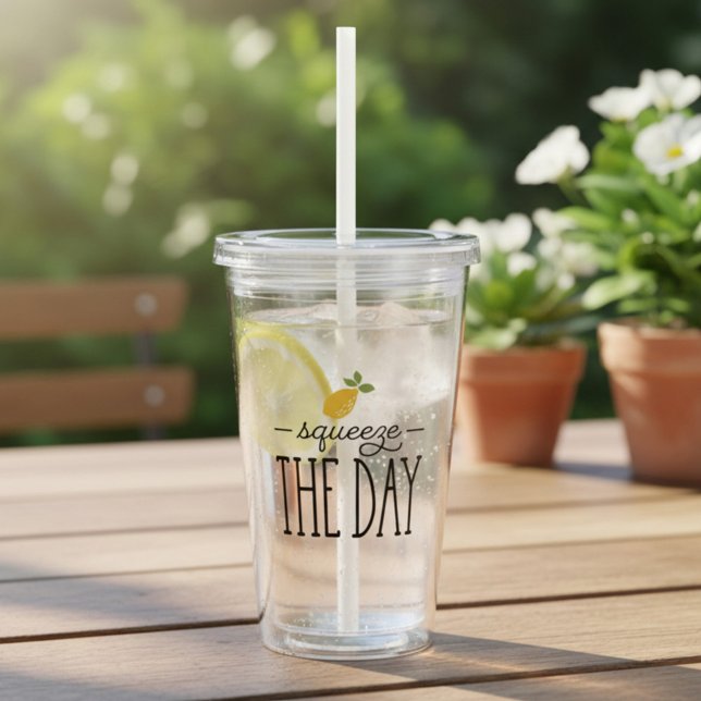 Pressa Dagen Citron Tema Take Away Mugg (Skapare uppladdad)