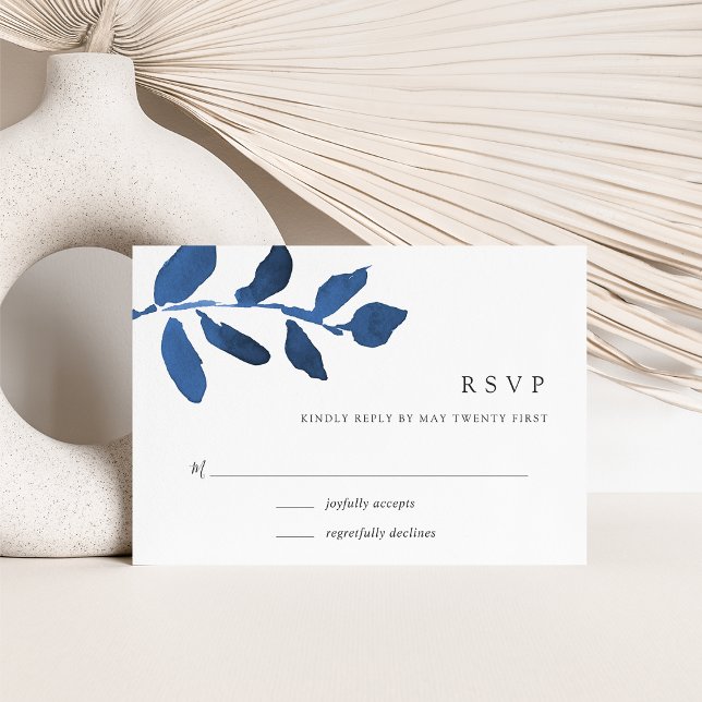 Pressad botanisk OSA kort | Indigo (Skapare uppladdad)