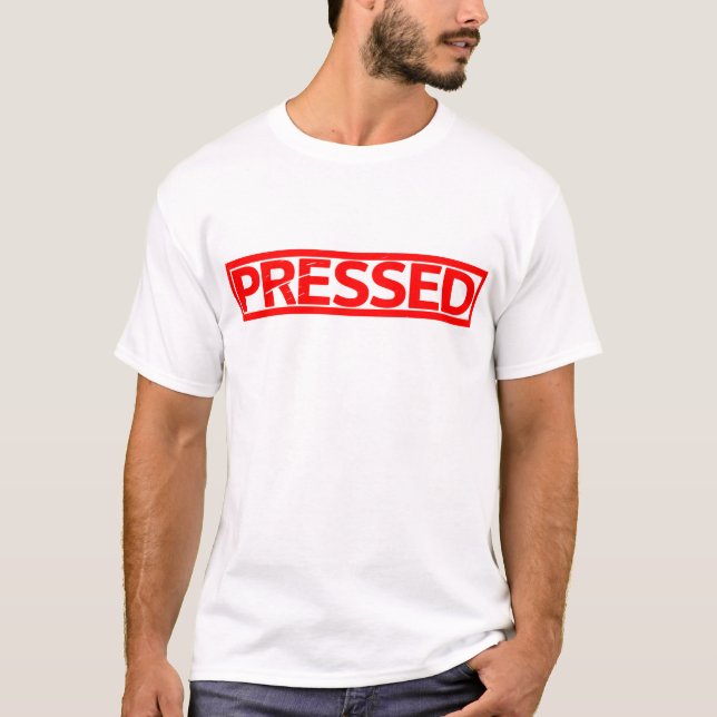 Pressad Frimärke T Shirt (Framsida)