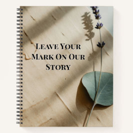 Pressad ros minnessbok för gäster | Blomsterarvsty