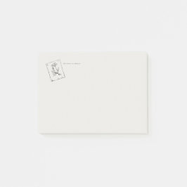 Pressad Ros - Regency-korrespondens Post-it Block