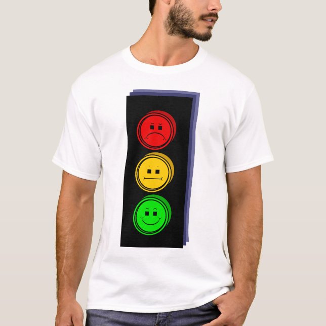 Pressad ut moody Stoplight Tee Shirt (Framsida)