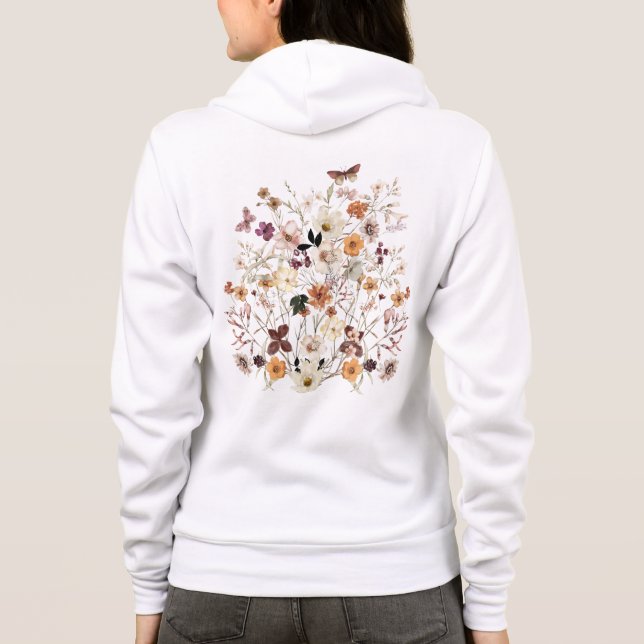 Pressade blommor, jodblommor, Anpassningsbar, kott T Shirt (Baksida)