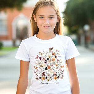 Pressade blommor, jodblommor, Anpassningsbar, kott T Shirt