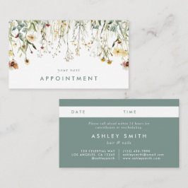 Pressade blommor möteskort tidsbeställning kort