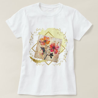 Pressade blommor t shirt
