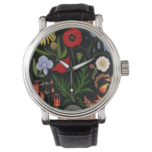 Pressade blommor, Vintage Pressed Flowers Armbandsur