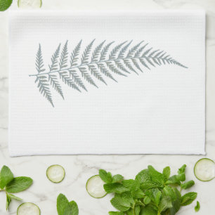 Pressade botaniska fern Löv - Blanda och Match Fär Kökshandduk