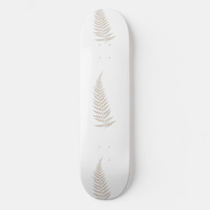 Pressade botaniska fern Löv - välj valfritt Färg Mini Skateboard Bräda 18,7 Cm