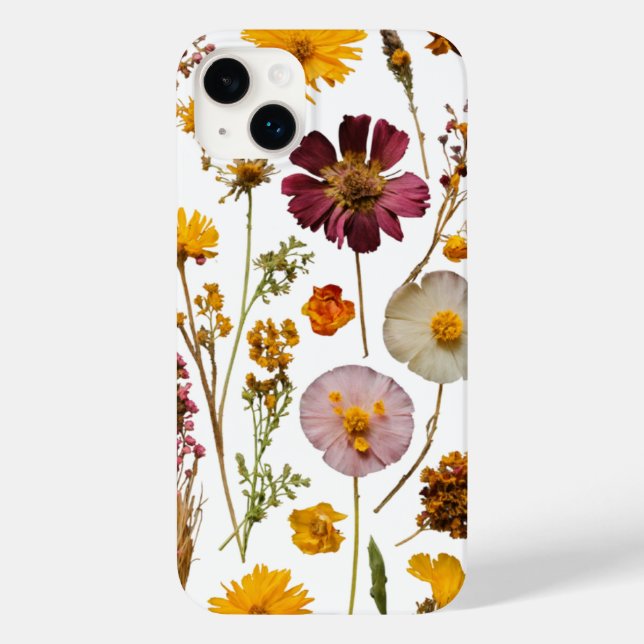 Pressade Wildblommor Garden - Apple iPhone (Baksida)
