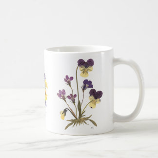 Pressande blommadesign kaffemugg