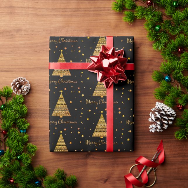 Pressbyte för julgran presentpapper (Julgåva)