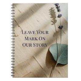 Pressed Rose Keepsake Guest Book | Heirloom Floral Anteckningsbok