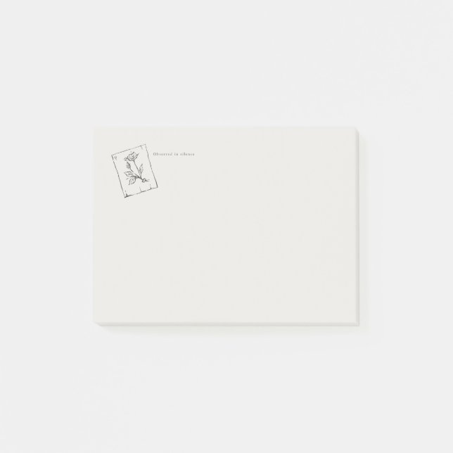  Pressed Rose- Regency Correspondence  Post-it Block (Framsida)