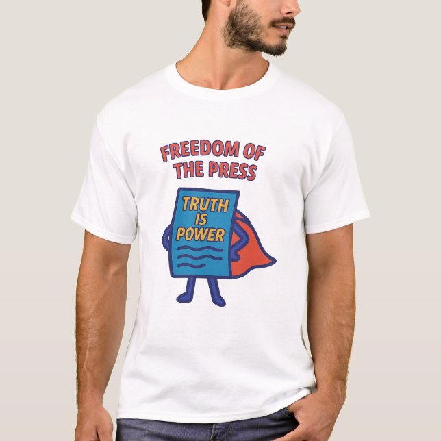 Pressfrihet: Sanningen är makten T Shirt (Framsida)