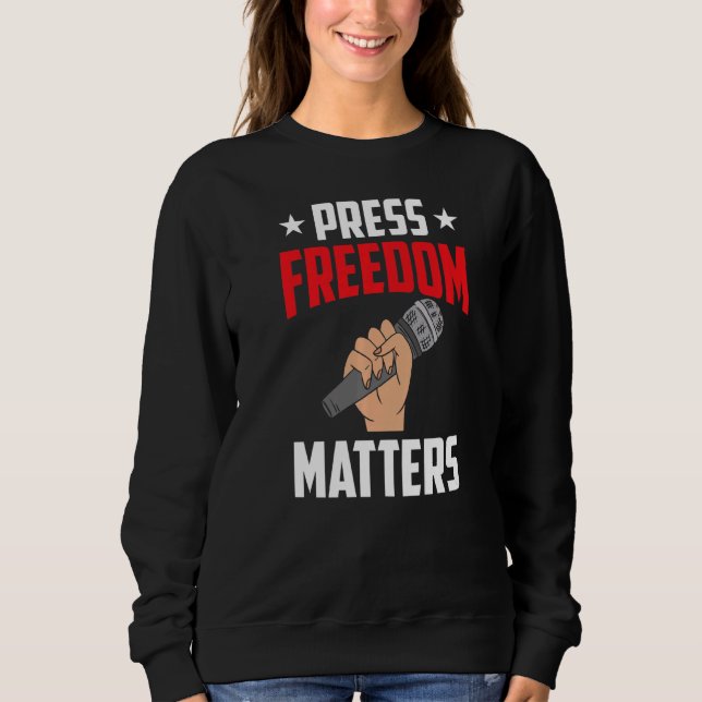 Pressfrihet spelar Höger journalistik T Shirt (Framsida)