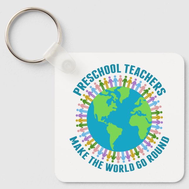 Presskollärare gör världen till en rund slump nyckelring (Framsida)