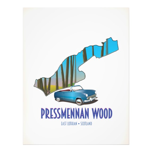 Pressmennan Wood Skottland Fototryck (Framsidan)
