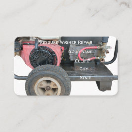 Pressure Washer Repair Business Card Visitkort