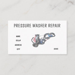 Pressure Washer Repair Visitkort