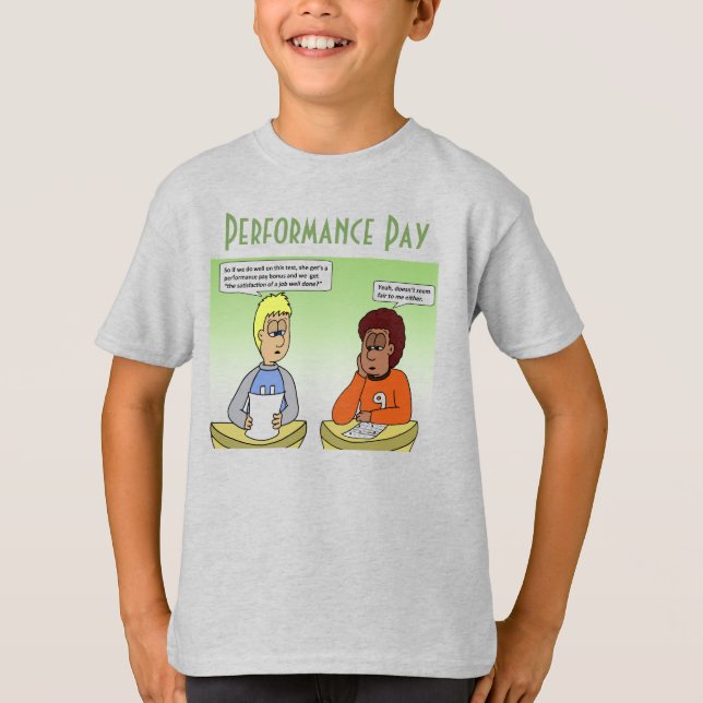 Prestanda Betalar Grått Boy T-Shirt (Framsida)