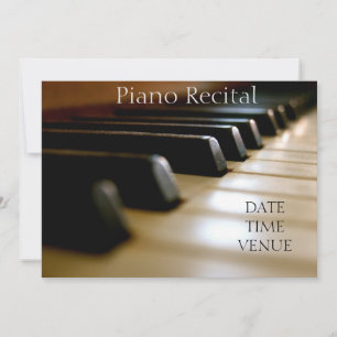 Prestanda för Piano Skäl elegant snyggt Inbjudningar