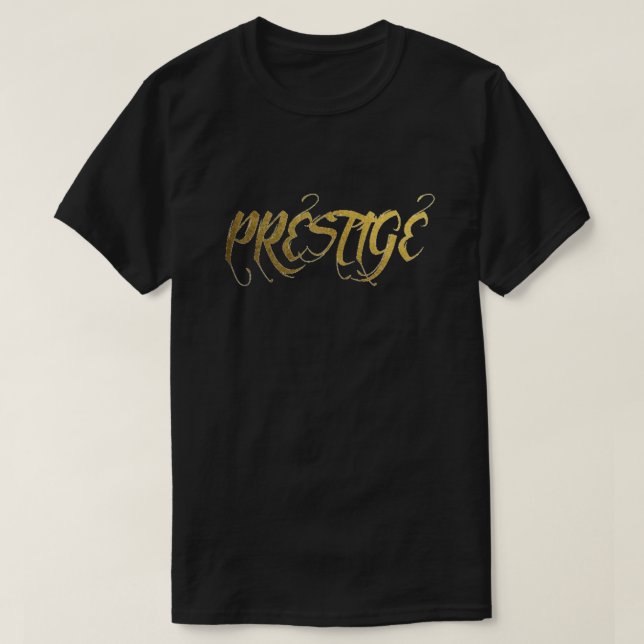 Prestigeguld omkullkastar T-tröja Tee Shirt (Design framsida)