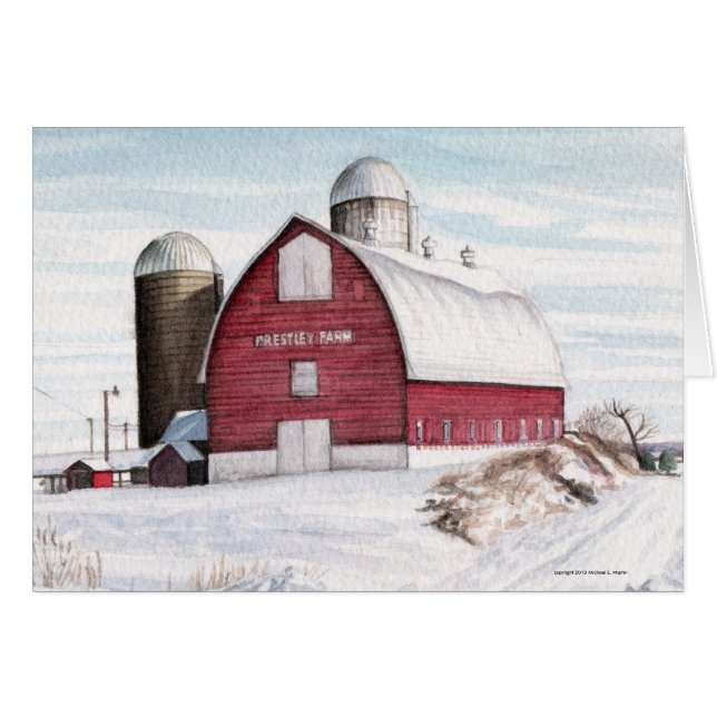 Prestleys ladan 2010, copyright 2010 Michael L. .. OBS Kort (Framsidan Horizontal)