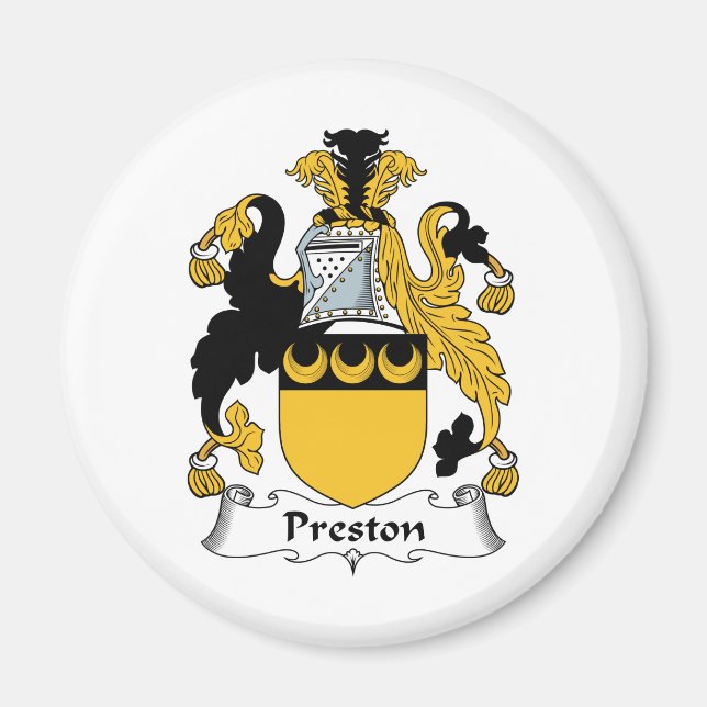 Preston Family Crest Magnet (Framsidan)