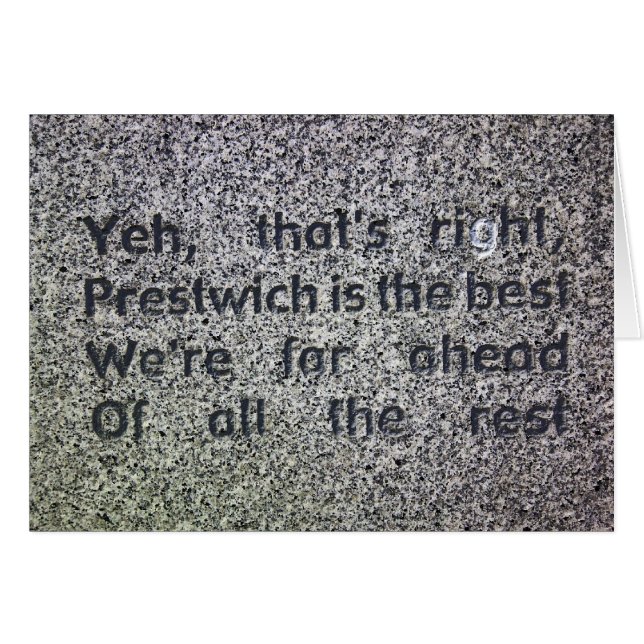 Prestwich Hälsningskort (Framsidan Horizontal)