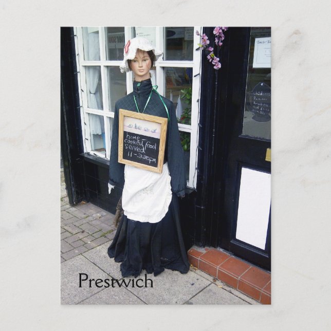 Prestwich Tea Maid-vykort Vykort (Framsida)