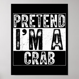 Pretend a krabbfamilj kvinnor män barn kostym poster