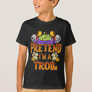 Pretend A Troll Tröja Kostym Roligt Halloween