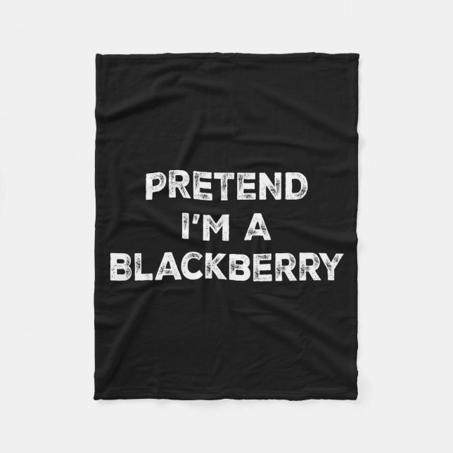 Pretend I'm A Blackberry Lazy Halloween Costume  Fleecefilt (Framsidan)