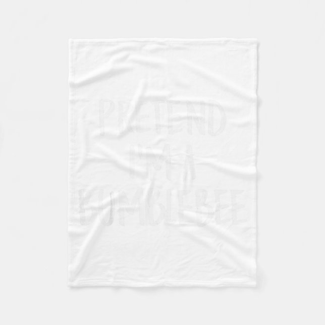 Pretend I'm A Bumblebee Family Funny Halloween Par Fleecefilt (Framsidan)