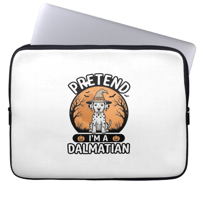 Pretend Im a Dalmatian Halloween Hund Design_1 Laptop Fodral (Framsidan)