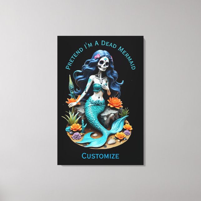Pretend I'm A Dead Mermaid Thunder_Cove Canvastryck (Framsida)