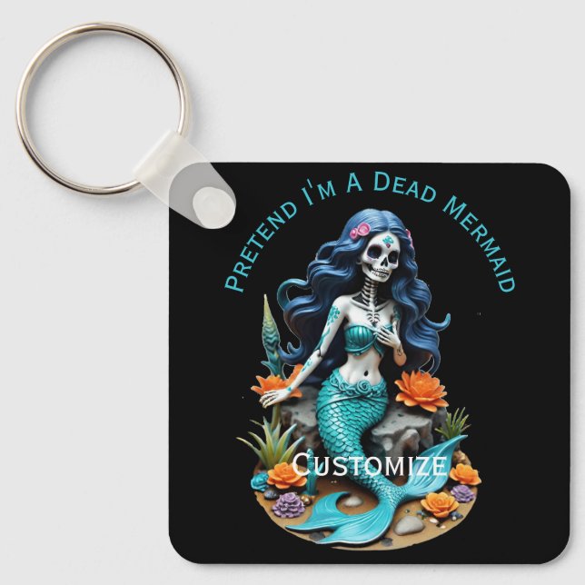 Pretend I'm A Dead Mermaid Thunder_Cove Nyckelring (Framsida)
