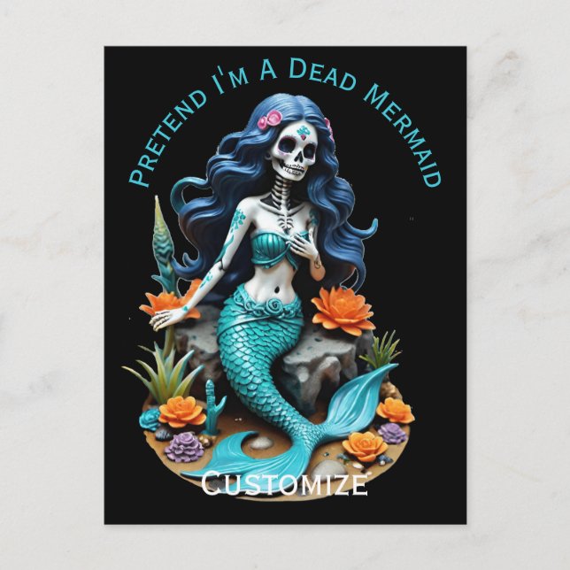 Pretend I'm A Dead Mermaid Thunder_Cove Vykort (Framsida)