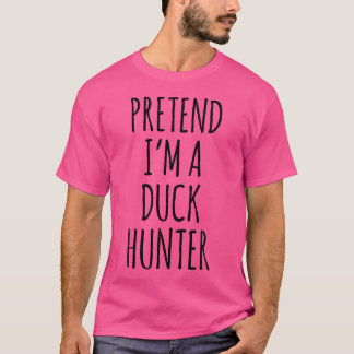 Pretend I'M A Duck Hunter Funny Halloween Animal T Shirt