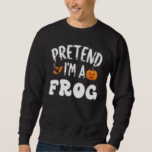 Pretend I'm A Frog Halloween-kostym Män Kvinnor Ba Lång Ärmad Tröja