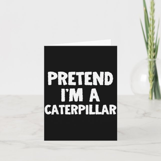 Pretend I'm A Funny Halloween Costume Humor  Kort (Framsida)