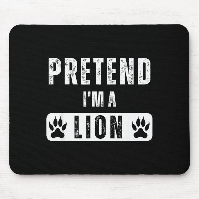 Pretend I'm A Lion Lazy Halloween Easy Costume  Musmatta (Framsidan)