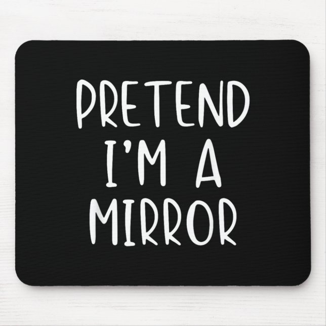 Pretend Im A Mirror Kostym Halloween Enkel Barn Musmatta (Framsidan)