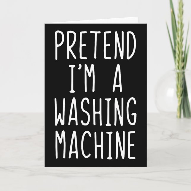Pretend I'm A Washing Machine Kostym Halloween La Kort (Framsida)
